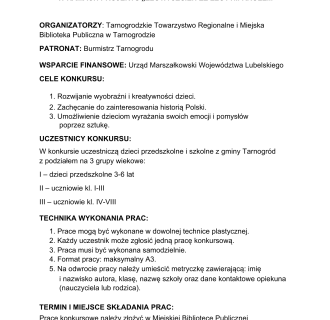 GMINNY KONKURS PLASTYCZNY: "NADWORNY PORTRECISTA BOLESŁAWA CHROBREGO - PORTRET Z EPOKI"