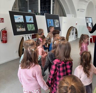 "Pszczółki" zwiedzają bibliotekę